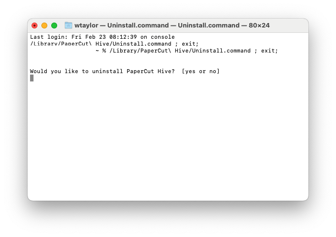 Terminal window